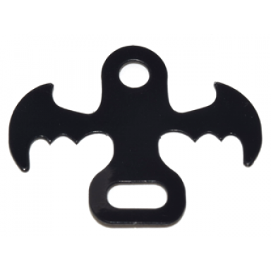 trans-clear mini doll wings friends bat shape with black background pattern
