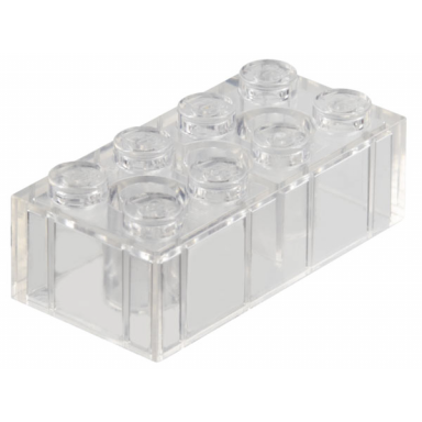 trans-clear brick 2 x 4