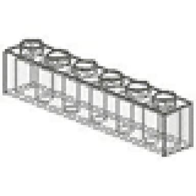 trans-clear brick 1 x 6