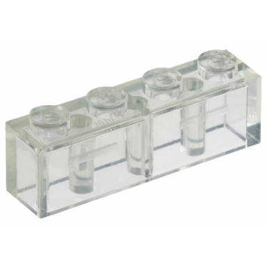 trans-clear brick 1 x 4