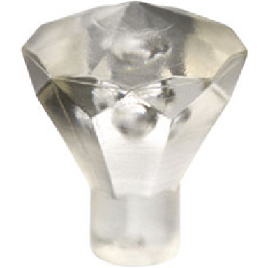 trans-clear rock 1 x 1 jewel 24 facet