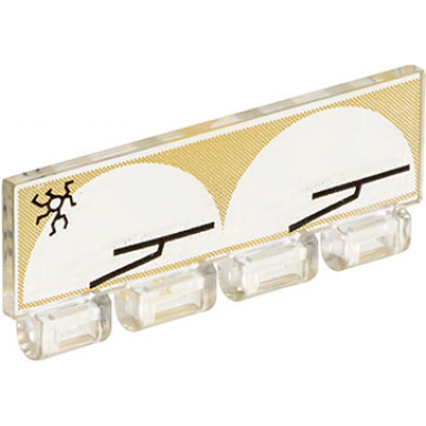 trans-clear windscreen 1 x 4 x 1 1 3 with bottom hinge with wipers pattern