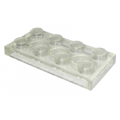 trans-clear plate 2 x 4