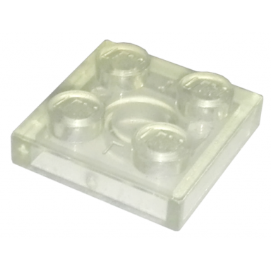 trans-clear plate 2 x 2