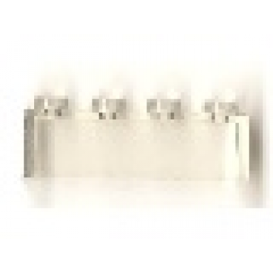 trans-clear brick 1 x 4 without bottom tubes