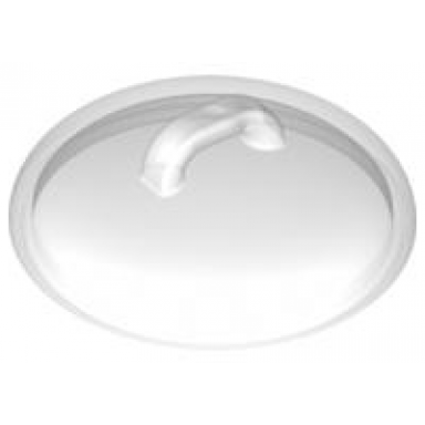trans-clear duplo utensil kettle with open handles lid
