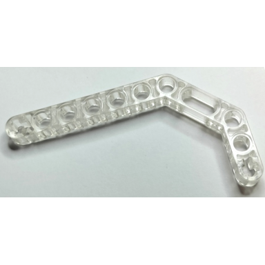 trans-clear technic liftarm modified bent thick 1 x 11.5 double