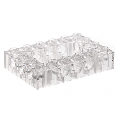 trans-clear technic brick 4 x 6 open center