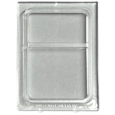 trans-clear glass for train door with lip on all sides