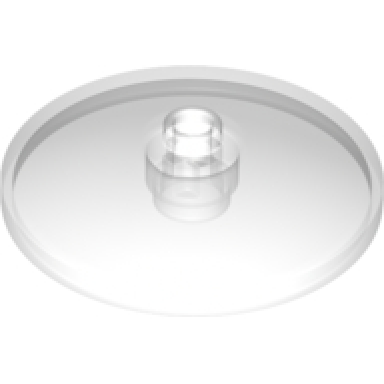 trans-clear dish 4 x 4 inverted radar with open stud