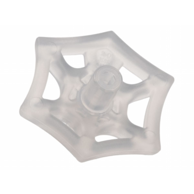 trans-clear minifigure weapon web effect small short bar on front and back