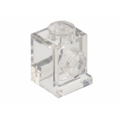 trans-clear brick modified 1 x 1 with headlight