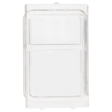 trans-clear glass for train door with lip on top and bottom