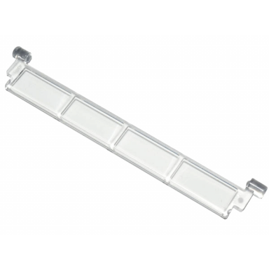 trans-clear garage roller door section without handle