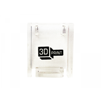 trans-clear container box 2 x 2 x 2 door with slot with 3d print pattern sticker - set 70418