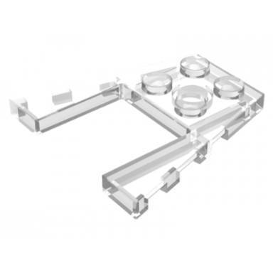 trans-clear wedge plate 4 x 4