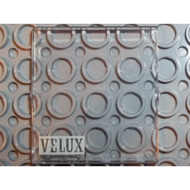 trans-clear glass for window 4 x 4 x 3 roof with velux logo pattern