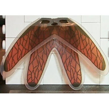 trans-clear minifigure wings with sw geonosian pattern
