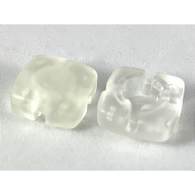 trans-clear clikits icon square 2 x 2 small with hole frosted solid and transparent colors