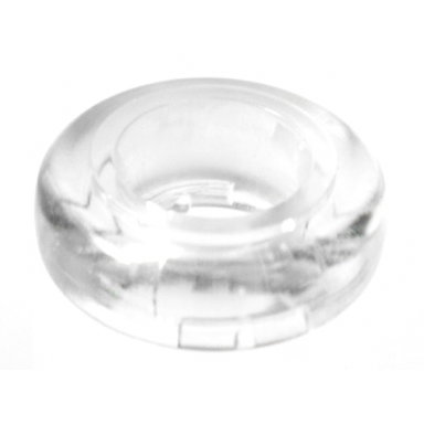 trans-clear clikits bead ring thick small with hole