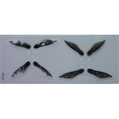 trans-clear plastic wings double with sw geonosian pattern sheet of 2 different double wings