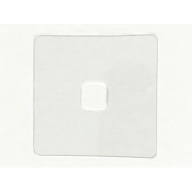 trans-clear clikits frame insert pane square 4 x 4 with hole