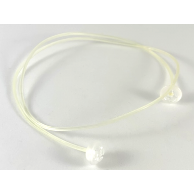 trans-clear clikits cord jelly string 384mm with 2 same color caps top attachment