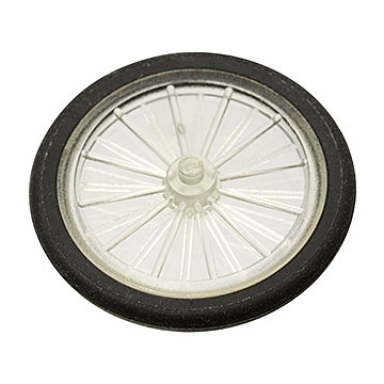 trans-clear wheel bicycle with black tire 4720 2807