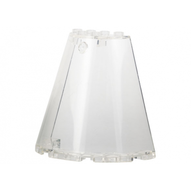 trans-clear cone half 8 x 4 x 6