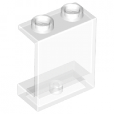 trans-clear panel 1 x 2 x 2 - hollow studs