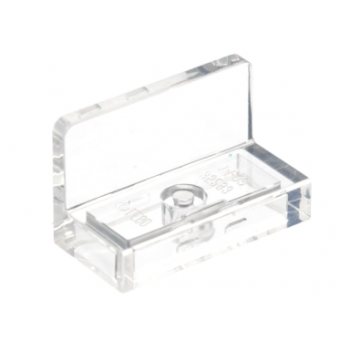 trans-clear panel 1 x 2 x 1 with rounded corners