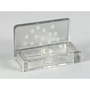 trans-clear panel 1 x 2 x 1 with silver dots pattern