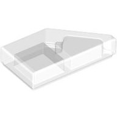 trans-clear tile modified 1 x 2 wedge left