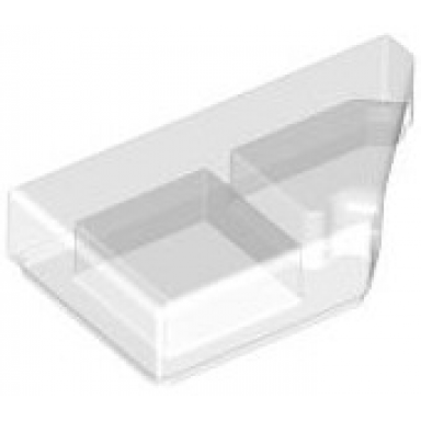 trans-clear tile modified 1 x 2 wedge right