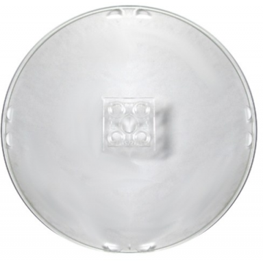 trans-clear dish 10 x 10 inverted radar - hollow studs