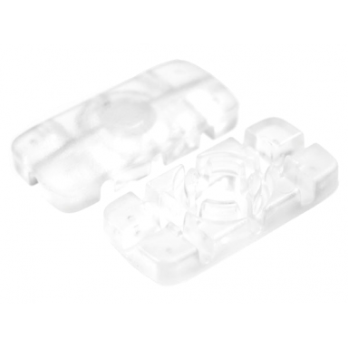 trans-clear clikits icon rectangle 3l with hole
