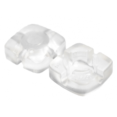 trans-clear clikits icon square 2 x 2 small with hole polished transparent colors only