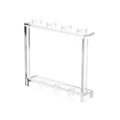 trans-clear panel 1 x 4 x 3 with side supports - hollow studs
