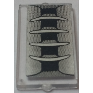 trans-clear glass for window 1 x 2 x 3 with vent intake pattern sticker - set 70721