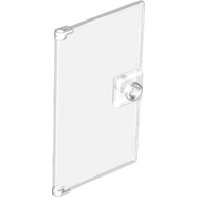 trans-clear door 1 x 4 x 6 with stud handle