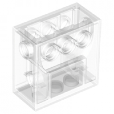 trans-clear technic gearbox 2 x 4 x 3 1 3
