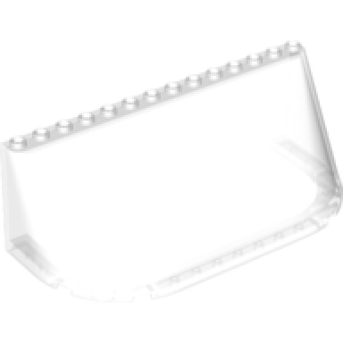 trans-clear windscreen 6 x 14 x 4