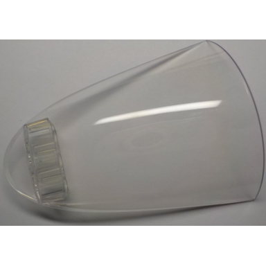 trans-clear windscreen 9 x 7 x 2 1 2 curved motorcycle with technic liftarm thick 1 x 3