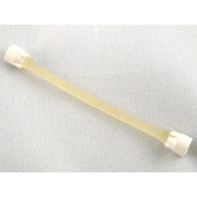 trans-clear hose flexible 8.5l with white tabbed ends