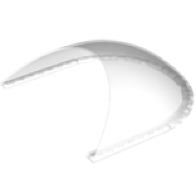 trans-clear windscreen 14 x 14 x 4 curved
