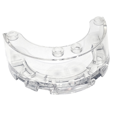 trans-clear windscreen 4 x 6 x 1 1 3 round