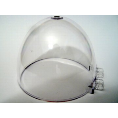 trans-clear windscreen 8 x 8 x 5 dome with dual 2 fingers