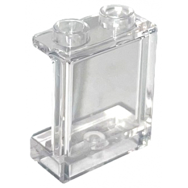 trans-clear panel 1 x 2 x 2 with side supports - hollow studs