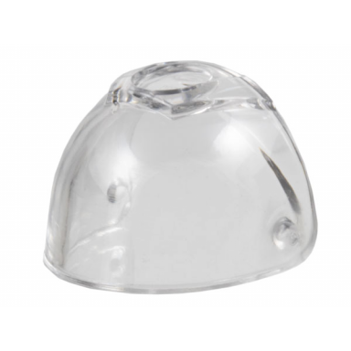 trans-clear minifigure visor large with trapezoid area on top