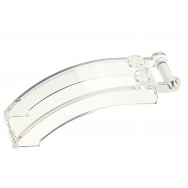 trans-clear windscreen 6 x 2 x 2 with bar handle